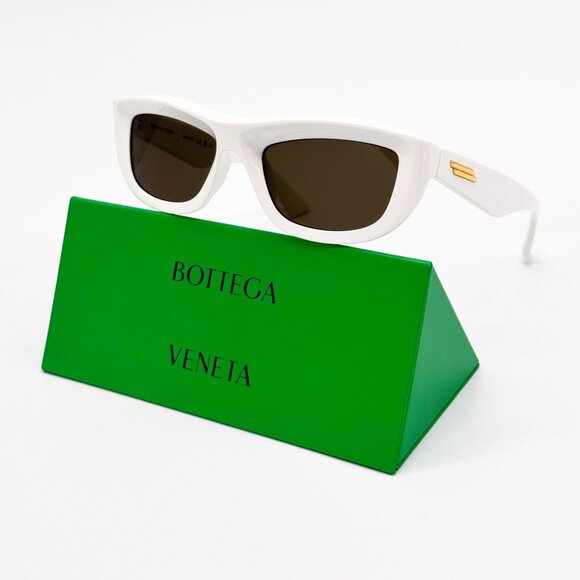 NEW BOTTEGA VENETA SUNGLASSES BV1326S 004 IVORY WOMEN EYEWEAR main image 7